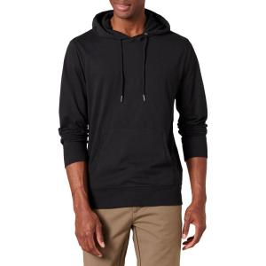 imageAmazon Essentials Mens Lightweight Jersey Pullover HoodieBlack