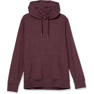imageAmazon Essentials Mens Lightweight Jersey Pullover HoodieBurgundy