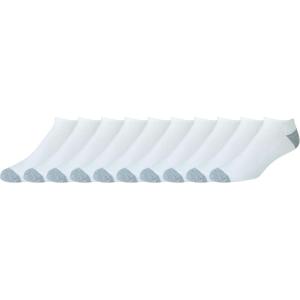 imageAmazon Essentials Mens Performance Cotton Cushioned Breathable Athletic NoShow Sports Socks 10 PairsWhite