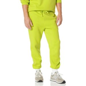 imageAmazon Essentials RelaxedFit Sweatpants for Men  ClosedBottom Big ampamp Tall OptionsLime Green