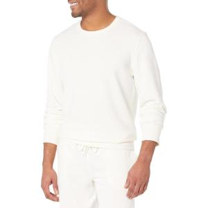 imageAmazon Essentials mens Crewneck Sweatshirt Lightweight LongSleeve French Terry Available in Big ampamp TallEggshell White