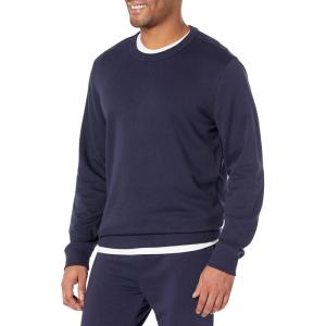 imageAmazon Essentials mens Crewneck Sweatshirt Lightweight LongSleeve French Terry Available in Big ampamp TallNavy