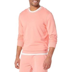 imageAmazon Essentials mens Crewneck Sweatshirt Lightweight LongSleeve French Terry Available in Big ampamp TallPeach