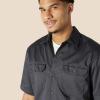 imageAmazon Essentials Button Up Shirt for Men ShortSleeve Stain and WrinkleResistantGrey