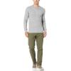 imageAmazon Essentials Henley Long Sleeve Shirts for Men RegularFit WaffleLight Grey Heather