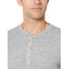 imageAmazon Essentials Henley Long Sleeve Shirts for Men RegularFit WaffleLight Grey Heather