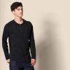 imageAmazon Essentials Long Sleeve Shirt for Men RegularFit Henley Available in Big ampamp TallBlack