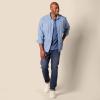 imageAmazon Essentials Long Sleeve Shirt for Men RegularFit Henley Available in Big ampamp TallBlue Heather