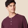 imageAmazon Essentials Long Sleeve Shirt for Men RegularFit Henley Available in Big ampamp TallBurgundy