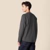 imageAmazon Essentials Long Sleeve Shirt for Men RegularFit Henley Available in Big ampamp TallCharcoal Heather