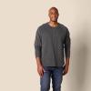imageAmazon Essentials Long Sleeve Shirt for Men RegularFit Henley Available in Big ampamp TallCharcoal Heather