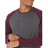 imageAmazon Essentials Long Sleeve Shirt for Men RegularFit Henley Available in Big ampamp TallCharcoal HeatherMaroon