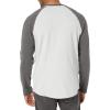 imageAmazon Essentials Long Sleeve Shirt for Men RegularFit Henley Available in Big ampamp TallCharcoal Light Grey Heather