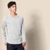 imageAmazon Essentials Long Sleeve Shirt for Men RegularFit Henley Available in Big ampamp TallLight Grey Heather