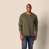 imageAmazon Essentials Long Sleeve Shirt for Men RegularFit Henley Available in Big ampamp TallOlive Heather