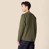 imageAmazon Essentials Long Sleeve Shirt for Men RegularFit Henley Available in Big ampamp TallOlive Heather