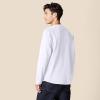 imageAmazon Essentials Long Sleeve Shirt for Men RegularFit Henley Available in Big ampamp TallWhite