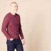 imageAmazon Essentials Long Sleeve Waffle Henley Shirts for Men SlimFitBurgundy