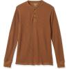 imageAmazon Essentials Long Sleeve Waffle Henley Shirts for Men SlimFitLight Brown