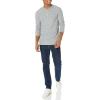 imageAmazon Essentials Long Sleeve Waffle Henley Shirts for Men SlimFitLight Grey Heather