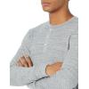 imageAmazon Essentials Long Sleeve Waffle Henley Shirts for Men SlimFitLight Grey Heather