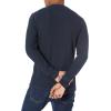 imageAmazon Essentials Long Sleeve Waffle Henley Shirts for Men SlimFitNavy