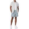 imageAmazon Essentials Mens 6quot Inseam Drawstring ShortLight Blue Graphic Flower