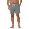 imageAmazon Essentials Mens 7quot Cotton Knit Pajama Shorts Pack of 2BlackCharcoal Heather