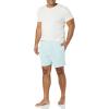 imageAmazon Essentials Mens 7quot Cotton Knit Pajama Shorts Pack of 2Dark Turquoise GreenIce Blue