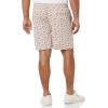 imageAmazon Essentials Mens 8quot Inseam RelaxedFit Drawstring Walk Shorts Available in Plus SizeDusty Pink Palm Leaf Print