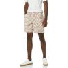 imageAmazon Essentials Mens 8quot Inseam RelaxedFit Drawstring Walk Shorts Available in Plus SizeDusty Pink Palm Leaf Print