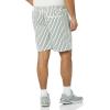 imageAmazon Essentials Mens 8quot Inseam RelaxedFit Drawstring Walk Shorts Available in Plus SizeGreen Pink Vertical Stripe