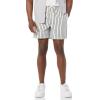 imageAmazon Essentials Mens 8quot Inseam RelaxedFit Drawstring Walk Shorts Available in Plus SizeGreen Pink Vertical Stripe