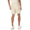 imageAmazon Essentials Mens 8quot Inseam RelaxedFit Drawstring Walk Shorts Available in Plus SizeKhaki Brown White Stripe