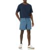imageAmazon Essentials Mens 8quot Inseam RelaxedFit Drawstring Walk Shorts Available in Plus SizeNavy Palm Leaf Print