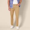 imageAmazon Essentials Mens AthleticFit Pants 5Pocket Stretch Twill Work Big ampamp TallDark Khaki Brown