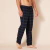 imageAmazon Essentials Mens Breathable Flannel Pajama Pant Available in Big ampamp TallBlack Blue Plaid
