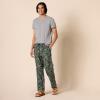 imageAmazon Essentials Mens Breathable Flannel Pajama Pant Available in Big ampamp TallBlack Folkloric