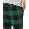 imageAmazon Essentials Mens Breathable Flannel Pajama Pant Available in Big ampamp TallBlack Green Buffalo Plaid