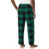 imageAmazon Essentials Mens Breathable Flannel Pajama Pant Available in Big ampamp TallBlack Green Buffalo Plaid