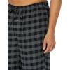 imageAmazon Essentials Mens Breathable Flannel Pajama Pant Available in Big ampamp TallBlack Grey Buffalo Plaid