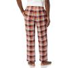 imageAmazon Essentials Mens Breathable Flannel Pajama Pant Available in Big ampamp TallBurgundy Orange White Plaid
