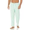 imageAmazon Essentials Mens Breathable Flannel Pajama Pant Available in Big ampamp TallMint Green Forest Animals