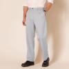 imageAmazon Essentials Mens ClassicFit ExpandableWaist FlatFront Dress PantLight Grey