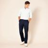 imageAmazon Essentials Mens ClassicFit ExpandableWaist FlatFront Dress PantNavy