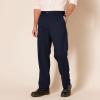 imageAmazon Essentials Mens ClassicFit ExpandableWaist FlatFront Dress PantNavy