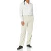 imageAmazon Essentials Mens ClassicFit ExpandableWaist Pleated Dress PantStone
