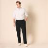 imageAmazon Essentials Mens ClassicFit WrinkleResistant Pleated Chino Pant Available in Big ampamp TallBlack