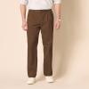 imageAmazon Essentials Mens ClassicFit WrinkleResistant Pleated Chino Pant Available in Big ampamp TallBrown