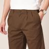 imageAmazon Essentials Mens ClassicFit WrinkleResistant Pleated Chino Pant Available in Big ampamp TallBrown